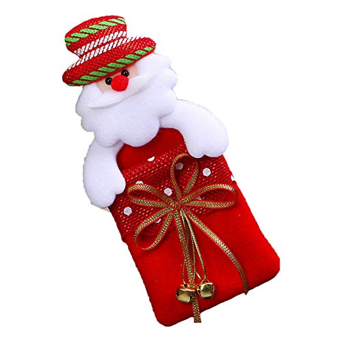 Preisvergleich Produktbild Haodou Christbaumschmuck Stoff Weihnachtsgeschenktüte Weihnachtsanhänger Weihnachtsartikel Anhänger Dekoartikel Weihnachtsbaumdeko 10cm*20cm*8cm (Weihnachtsmann)