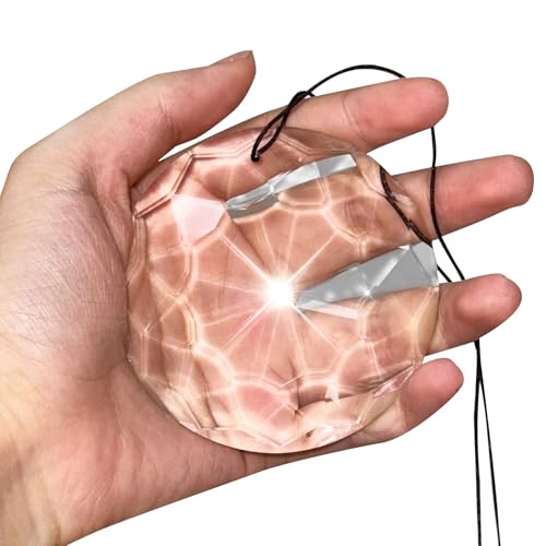 Campanas de viento de cristal, atrapasueños de prismas colgantes transparentes para ventanas, atrapasueños de cristal, colgante de decoración del hogar, para ventanas, regalo, jardín