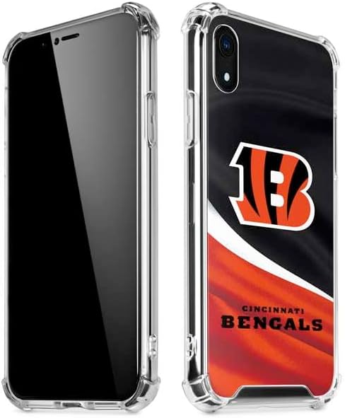 Skinit Clear Phone Case Compatible with iPhone XR - Officially Licensed NFL Cincinnati Bengals Design