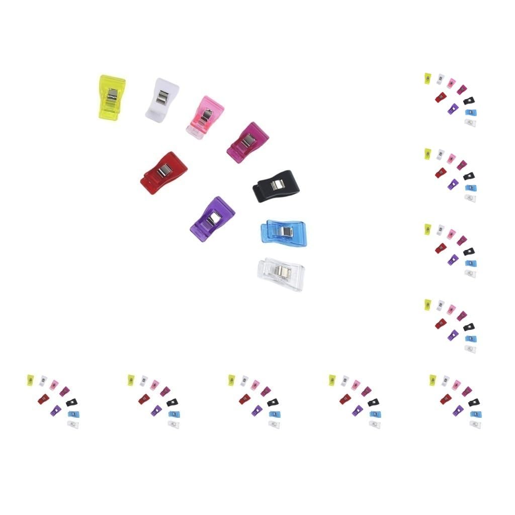 10 Set mit 32 x Multi-Clips für Kleidung – organisiert und ordentlich in jeder Einstellung, Wäscheklammern, ABS, feste Clips, Klemme, rutschfest, platzsparend, gemischte Farben