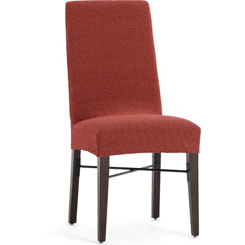 2 Fundas para Silla de Tejido Súper Elástico Color Caldera 2