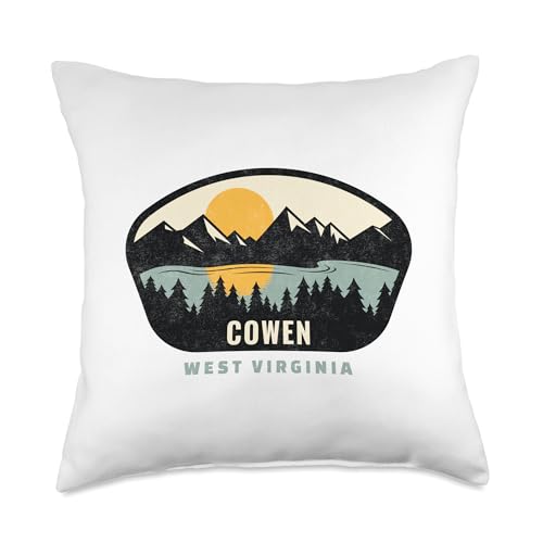 Cowen West Virginia, WV Vacation Souvenir Throw Pillow