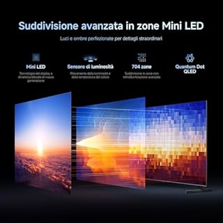 XIAOMI TV S Pro Mini LED 75,smart tv,4k QLED,144Hz Google TV,HDR 10+, Tuner DVB-C/S/S2/T/T2,MEMC,Dolby Vision,Dolby Atmos,DTS-X,Harman AudioEFX，Integrazione Alexa, Airplay2