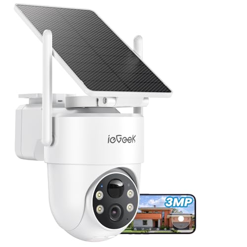 ieGeek Solar Security Camera Wireless Outdoor – 2K 3MP WiFi