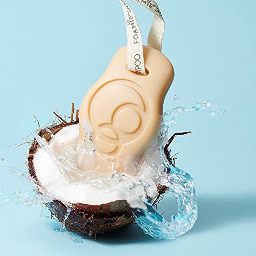 FOAMIE Shampoo Bar, Coconut for Normal Hair, Plastic-Free, pH-Balanced, Soap-Free, No Sulphates or Parabens. Made in the UK. - Image 3