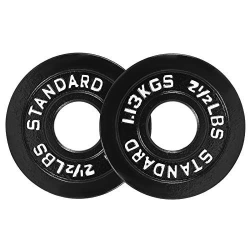 N/A" Olympic Weight Plates For 2 Inch Bar, Optional 2.5/5.0/10/25/35/45 Lbs Bumper Plates, Barbells Plates Olympic Plates For Strength Training Bodybuilding, Home Gym (Black 01, 2 X 2.5 Lb-Pair) #TOP7