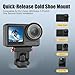 Cold Shoe Adapter Magnetic Quick Mount Compatible for DJI Osmo 360, Tripod Mount with 1/4