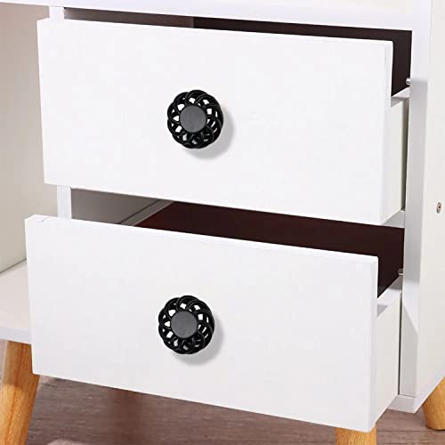 Lorigun Alloy Knob,Birdcage Round Cabinet Knob, 10 Pack, Dark Black #TOP5