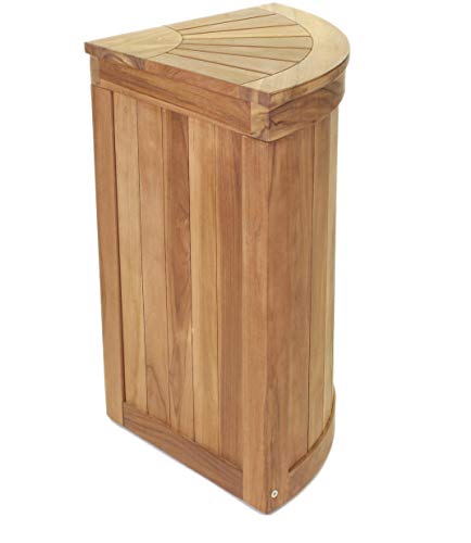 AquaTeak-Kai-Corner-Teak-Laundry-Storage-Hamper AquaTeak Kai Corner Teak Laundry Storage Hamper