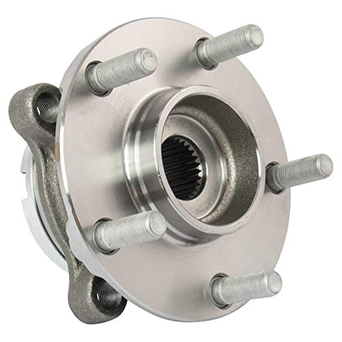 Image of TRQ 2 Piece Front Wheel Bearing & Hub Assembly Set with ABS Sensor Compatible with 2009-2021 Nissan GT-R