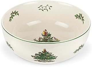Spode Christmas Tree Serving Bowl, Ceramic, Multi-Colour
