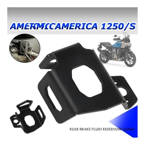 Motorcycle Rear Brake Reservoir Guard for Ha&rley Pan Am&Erica 1250 S 1250S PA1250 Motorcycle Rear Brake Pump Fl&uid Tank Oil Cup Reservoir Guard Cover Protector3