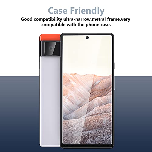 Image of TOCOL [3 Pack] Compatible for Google Pixel 6 5G 6.4'' Tempered Glass Screen Protector & Glass Camera Lens Protector, Case Friendly, Anti-Scratch [Alignment Tool] [Fingerprint Unlock]