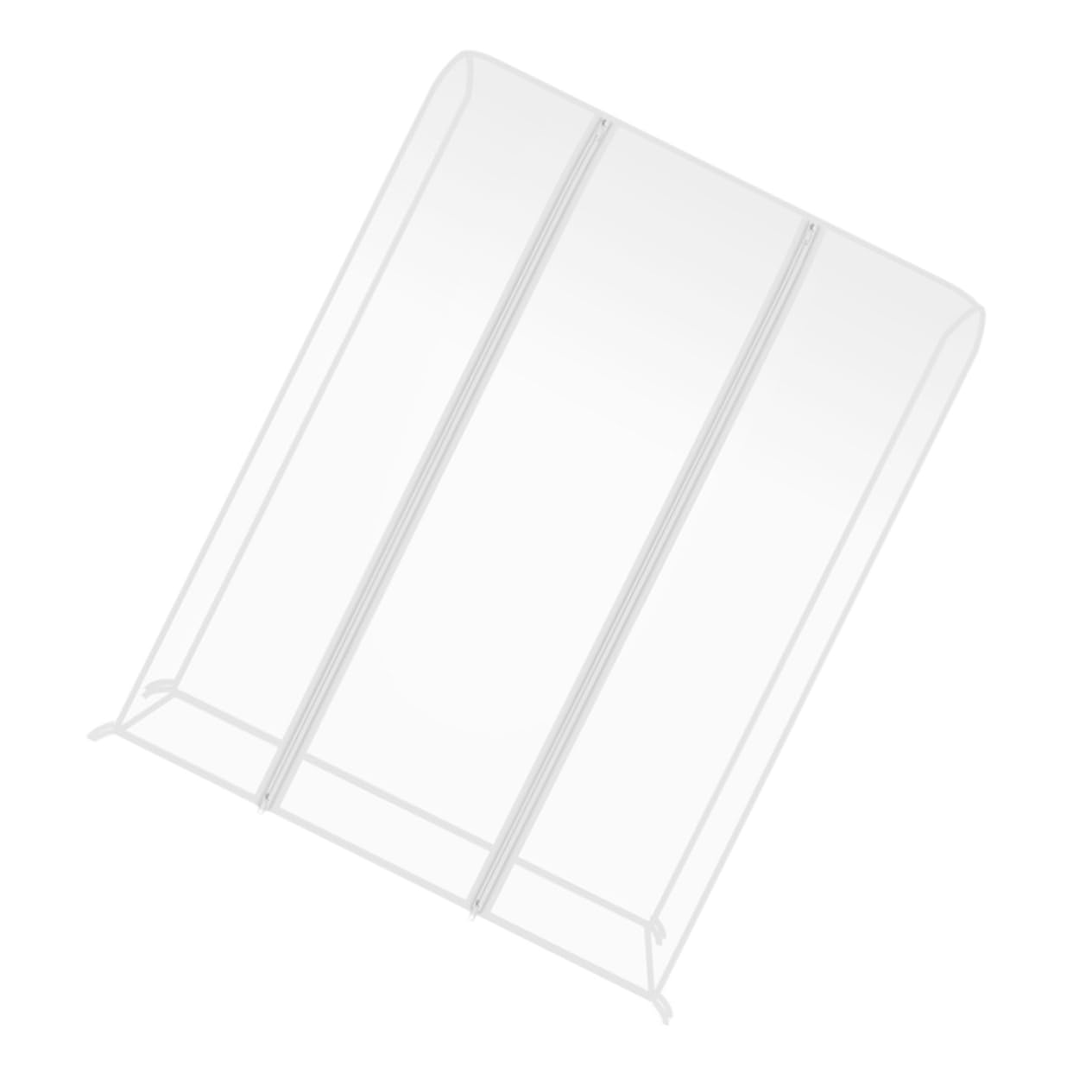Coprigiacca Antipolvere Trasparente per Appendiabiti da Terra 60x50x150 Cm