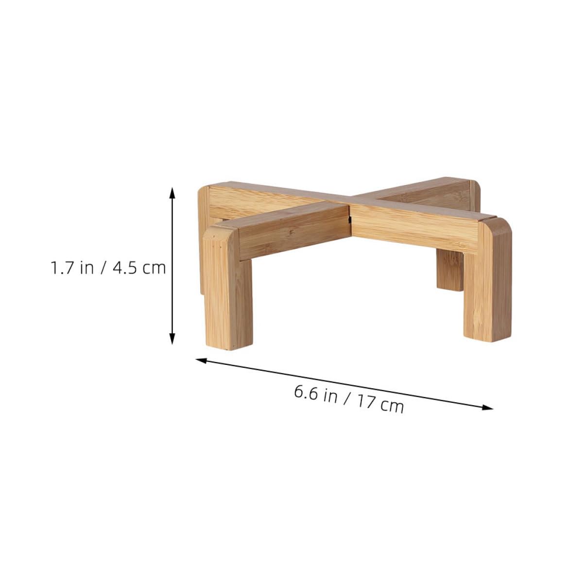 Porta Macetas De Madera Base Para Maceta 16x16x4,5 Cm Para Decoración Interior y Exterior, Soporte Para Bonsáis y Plantas Suculentas Estante Rústico y Funcional Para Jardín y Balcón
