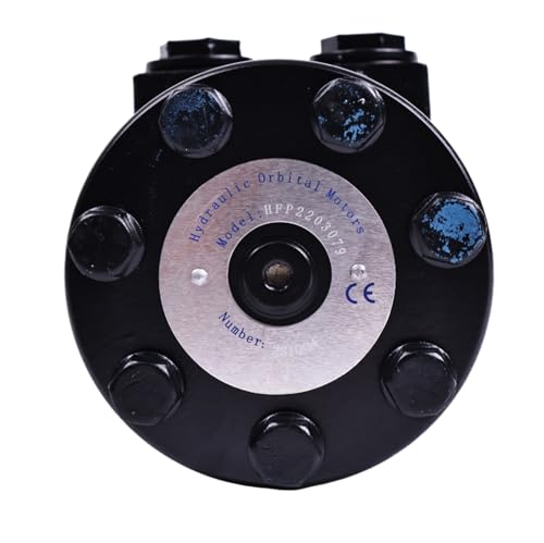 Image of JZGRDN 4-Bolt 7.3 Cipr Hydraulic Motor CM034P with 0.25 inch Shaft Keyway, 1 inch Round Shaft, 1 /2 inch NPT Port, 7.3 CIR