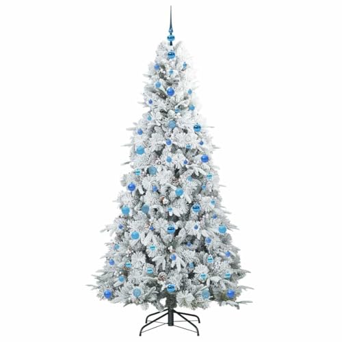 Árbol de Navidad artificial con luces LED blancas cálidas USB y estructura articulada 4