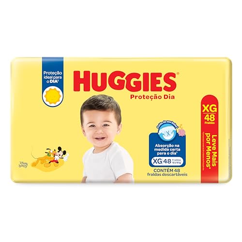 Huggies Fralda Proteção Dia Tam. XG - 48 fraldas