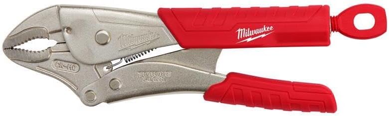 Locking Pliers, Curved Jaw, 10 In. L