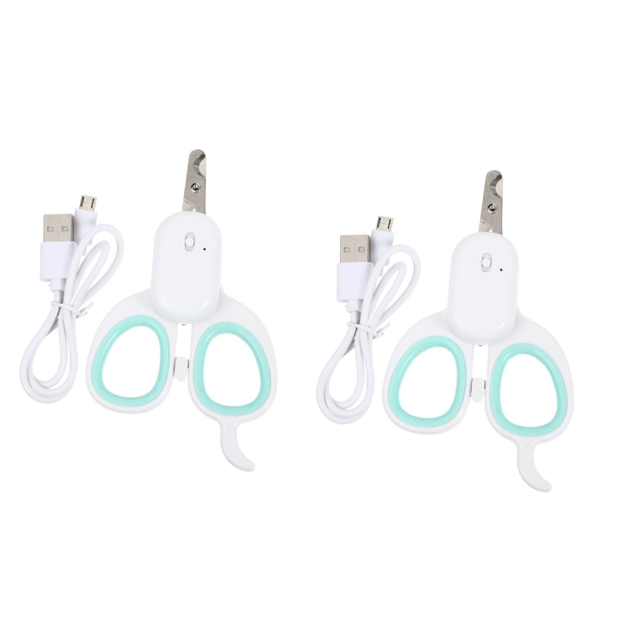 minkissy 2pezzi Tagliaunghie per Domestici con LED Strumento per La Unghie Design e Resistente Facile Usare