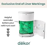 Diaper Dekor MINI Refills, 2 Count | ONLY Eco-Friendly Diaper Pail Refills Made With 70% Recycled Materials | Quicker, Easier & More Cost Effective than Trash Bags | Unscented