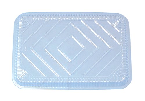 Durable Packaging Plastic Dome Lid for Oblong Aluminum Pan, 4 lb (Pack of 250)