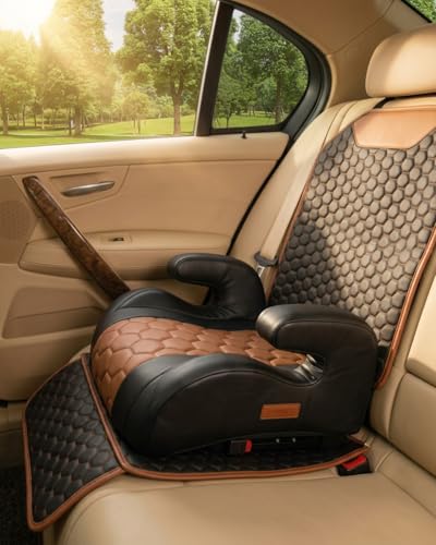 Owleys Backless Booster Car Seat with Latch Connectors, Kids Boos...