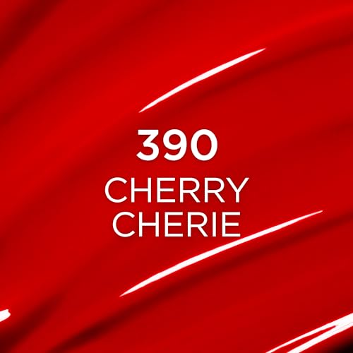 L'Oreal Paris Plump Ambition Hyaluron Lip Oil, 24 HR Lip Gloss with Hyaluronic Acid, Volumizing Formula with Glass-Like Shine, Cherry Cherie 390, 0.16 Fl Oz - Image 4