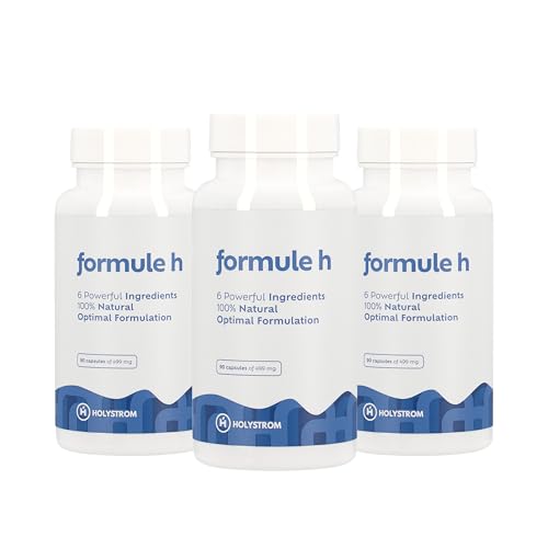 HOLYSTROM - Formule H - Complément Alimentaire Spécial Hémorroïdes - Marron d'Inde, Fragon Petit Houx, Hespéridine - Agit au Cœur du Problème - 3 Flacons de 90 Gélules - 100% Naturel - Made in EU