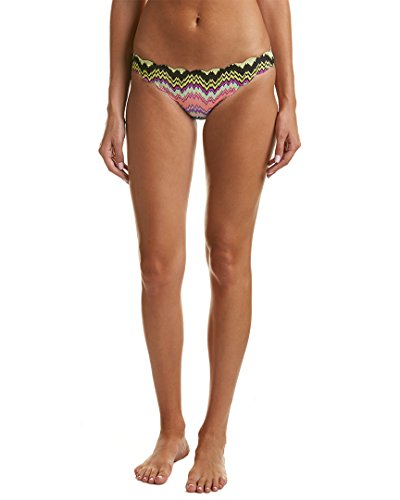 PQ Swim Women's Clara Reversible to Black Seamless Full Bikini Bottom