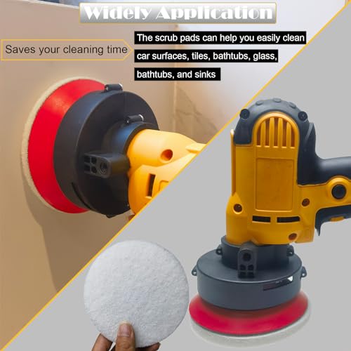 10 Pack 5 Inch 2000 Grits Multipurpose Scrubber Scouring Pads Flocking Scuff Pads -Hoop and Loop Scuff Pads Conditioning Discs Polishing Pad for Furniture Automotive Cleaning, Rust Removal