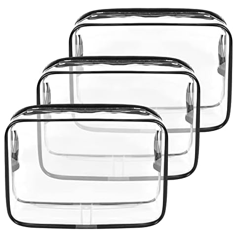 Zimoer 3 Piezas Neceser de Aseo Transparente Cover