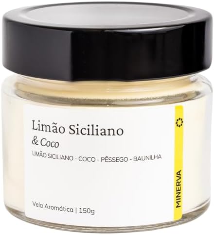 MINERVA - Vela Aromática Aromatizada Perfumada Artesanal (150g, L...