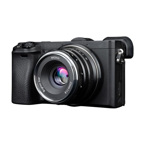 Image of Brightin Star 25mm F1.8 Lens for Fujifilm XF Mount Mirroless Camera，APS-C Large Aperture Prime Manual Focus Lens X-Pro1-3, X-E1-4, X-T1-5, X-A1-20, X-H1-2, X-S10