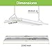 hykolity 2FT 150W LED Linear High Bay Shop Light, 20250 lm LED Shop Light Fixture, 135LM/W, 120-277V, 0-10V Dim, 5000K, Linear Hanging Light for Warehouse Workshops, UL Listed
