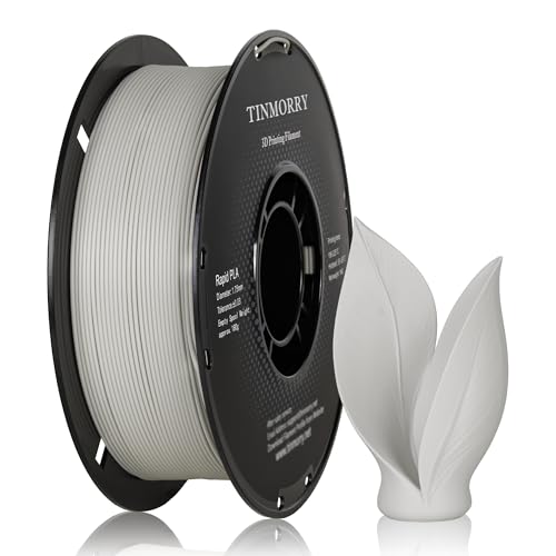 TINMORRY PLA Filament 1.75 mm for 3D Printers, 1 kg, Light Grey