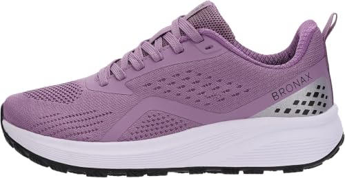Image of BRONAX Womens Wide Toe Box Road Running Shoes S71 | Wide Width, Breathable, Plantar Fasciitis, EVA Midsole, Non Slip, Rubber Outsole, Female, Comfortable, Athletics, Bunions