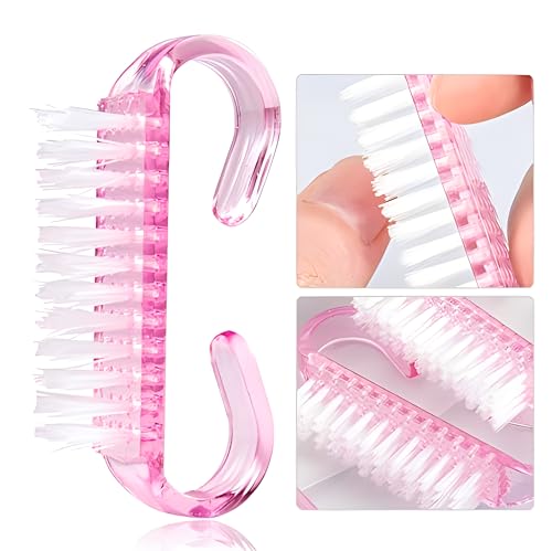 12-Pack Handle Grip Nail Brush(assorted color), Fingernail Scrub Cleaning Brushes for Toes and Nails Cleaner, Pedicure Brushes for Men and Women 5