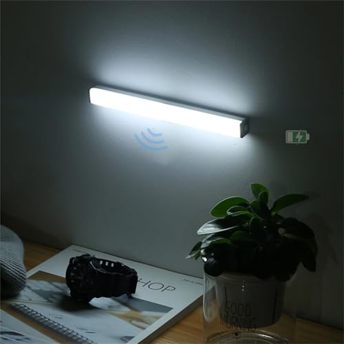 Apliques de pared con batería magnética y luz nocturna de 50cm blanca para armario