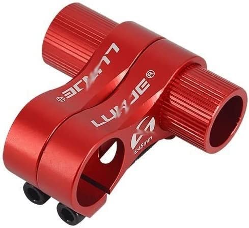 Zechao Bicycle Stem Extender,Adjustable Ultra-Light Hollow Alloy Folding Bike Double Stem Bicycle Handlebar Extension Bmx Stem Riser Bike Stem (Color : Red, Size : 25.4Mm) #TOP3