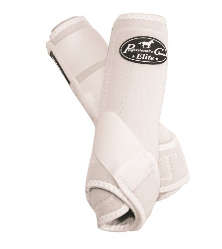 Professionals Choice Equine Sports Medicine Ventech Elite Leg Boot Value Pack, Set of 4 (Medium, White)