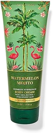 Bath & Body Works Watermelon Mojito Ultimate Hydration Body Cream Gift Set For Women, 8 Fl Oz (Watermelon Mojito)