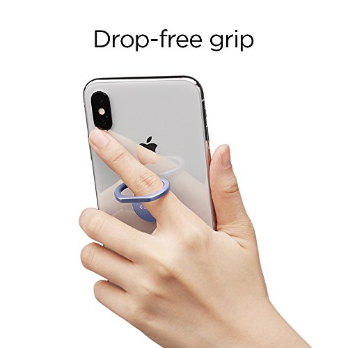 Spigen Style Ring 360 Cell Phone Ring/Phone Grip/Stand/Holder for All Phones and Tablets Compatible with Magnetic Car Mount - Orchid Gray