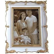 5 Inch Vintage Picture Frame Antique Photo Frame For Home Tabletop Fit For 3.5x5 Inch Photo Beige
