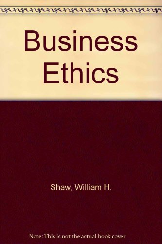 Business Ethics 0534136745 Book Cover