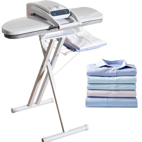 Pressa a vapore da stiro di grandi dimensioni, pressa a vapore digitale da 1800 W con supporto, area 800x310 mm, pressione 50 kg, spegnimento automatico, per tutti i tessuti