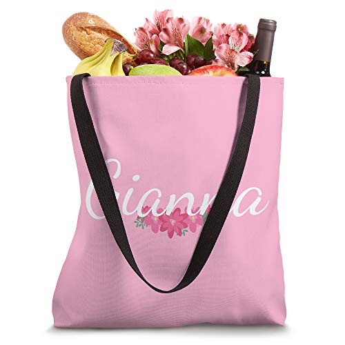 Bolso tote floral rosa personalizado Gianna miniatura 4