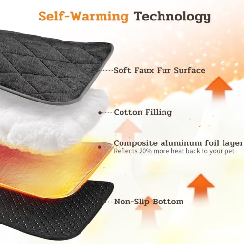 NWK Self Warming Thermal Pet Mat for Dogs and Cats (Black, X-Large) by NWK - Used condition - Image 3