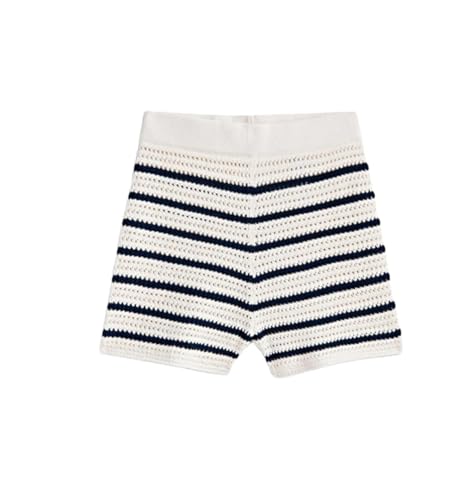 Short en tricot rayé femme décontracté pour vos journées ensoleillées