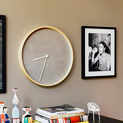 Newgate® Mr Clarke Extra Large Wall Clock - Analog Wall Clock - Silent Sweep Non Ticking Wall Clock - Kitchen Wall Clocks - Round Wall Clock - Oversized Wall Clock - British Design #TOP3